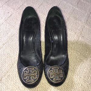 Tory Burch alligator wedge